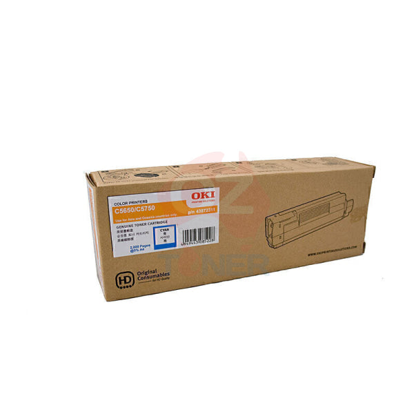 Oki C5650 Cyan Toner 43872311