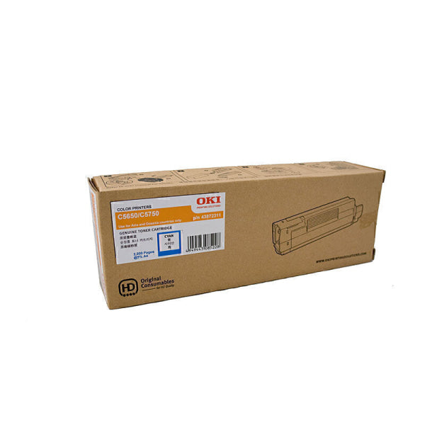 Oki C5650 Cyan Toner 43872311