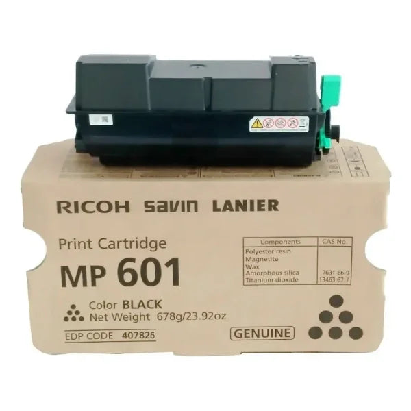 Genuine Ricoh 407825 Black Toner Cartridge Type-Mp501S Mp501Spf Mp601Spf Sp5300Dn (25K) -