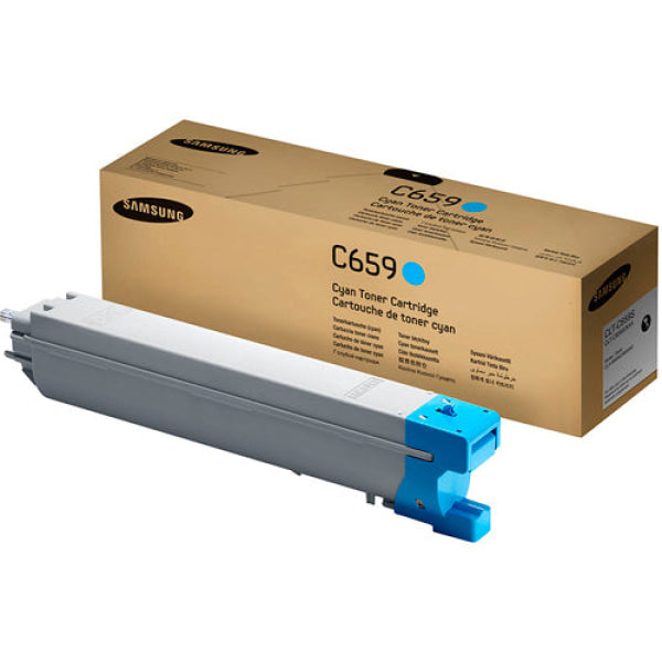 1 X Genuine Samsung Clx-8640Nd Clx-8650Nd Cyan Toner Cartridge Clt-C659S Su094A -