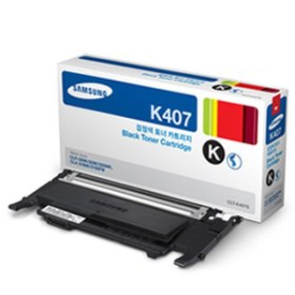 1 X Genuine Samsung Clp-320 Clp-325 Clx-3180 Clx-3185 Black Toner Cartridge Clt-K407S Su132A -