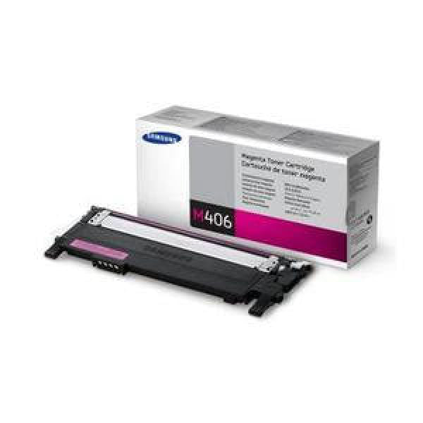 1 X Genuine Samsung Clp-360 Clp-365 Clx-3300 Clx-3305 Magenta Toner Cartridge Clt-M406S Su254A -