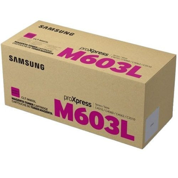 Genuine Samsung Clt-M603L High Yield Magenta Toner Cartridge For Sl-C4010/Sl-C4060 (10K) Sv247A -