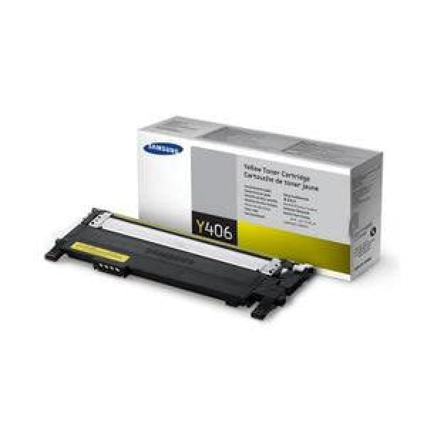 1 X Genuine Samsung Clp-360 Clp-365 Clx-3300 Clx-3305 Yellow Toner Cartridge Clt-Y406S Su464A -