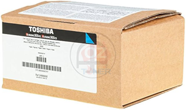 Genuine Toshiba E-Studio 305Cs 305Cp Cyan Toner Cartridge 3K [Tfc305Pcr] -