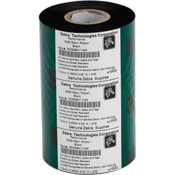 Genuine Zebra Ribbon Resin 110Mmx450M 1Id For Tabletop Printers [S5095Bk11045] Cartridge -