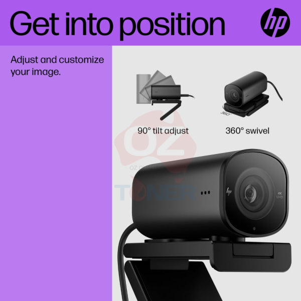 Hp 325 Fhd Usb Type-A Webcam 1920X1080 Video/Microphone/Notebook/Monitor [53X27Aa] Webcam