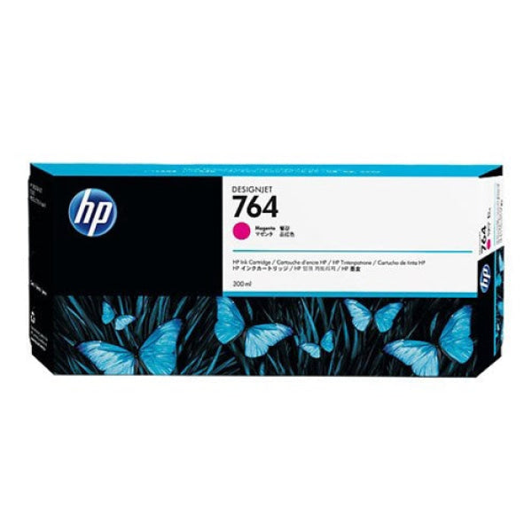 Hp 764 Designjet Ink Cartridge For T3500 Printer Series  300Ml  Magenta [C1Q14A]