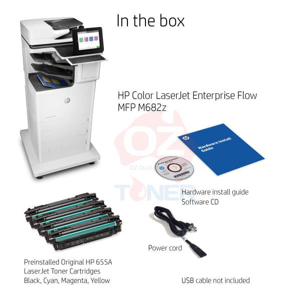 Hp Color Laserjet Enterprise Flow Mfp M682Z Multifunction Printer 56Ppm [J8A17A] Laser Colour Multi