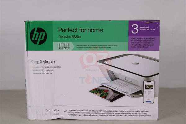 Hp Deskjet 2823E All-In-One Wireless Printer #67 Ink Set Instant Enabled [588Q3A] Inkjet Colour