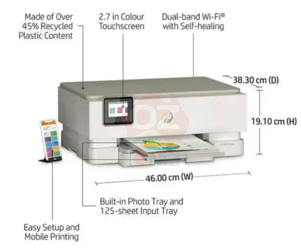 Hp Envy Inspire 7220E All-In-One A4 Wi-Fi Printer With #804 Ink+E-Print [242P8D] Inkjet Colour Multi
