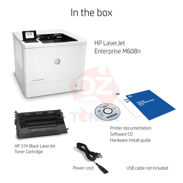 Hp Laserjet Enterprise M608N A4 Mono Laser Network Printer 65Ppm [K0Q17A] Single Function