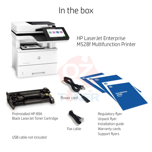 Hp Laserjet Enterprise Mfp M528F A4 Mono Laser Multifunction Printer+Fax [P/N:1Pv65A] {Rrp $4473)