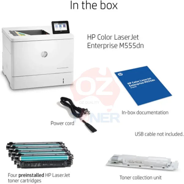 Hp Laserjet M555Dn Enterprise A4 Color Laser High Speed Printer 38Ppm P/N:7Zu78A Colour Single