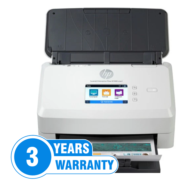HP Scanjet Enterprise Flow 7000 SNW1 Sheetfed Scanner+3-YR NBD Exchang