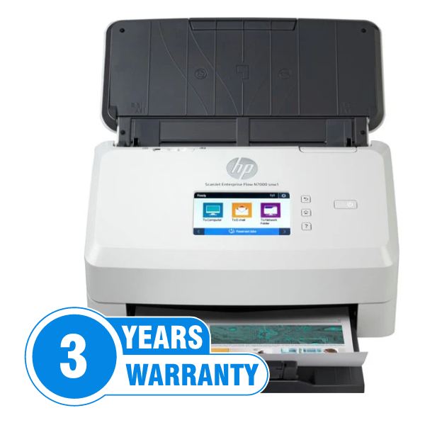 Hp Scanjet Enterprise Flow 7000 Snw1 Sheetfed Scanner + 3-Yr Nbd Exchange Warranty [6Fw10A +