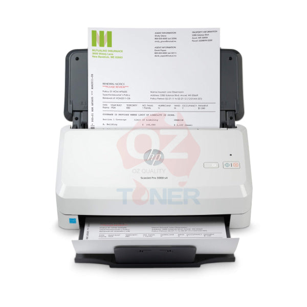 Hp Scanjet Pro 3000 S4 Document Scanner + 3Yr Nbd Exchange Warranty Bundle [6Fw07A + U9Jr2E] Scanner