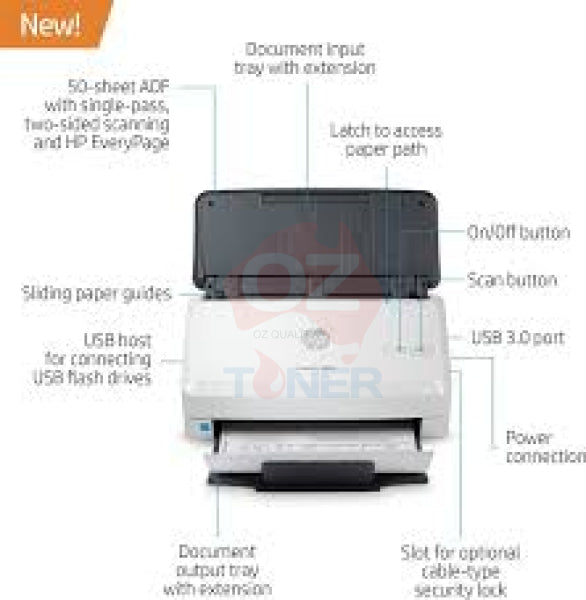 Hp Scanjet Pro 3000 S4 Sheet-Fed Document Scanner [6Fw07A]