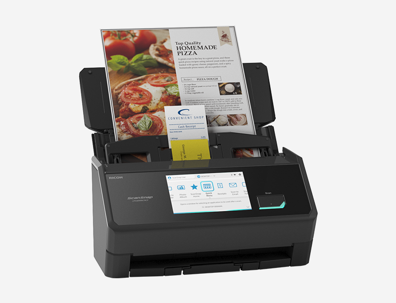 Ricoh Scansnap IX2500 A4 Wi-Fi Duplex Document Scanner+ADF 45PPM (BLACK)