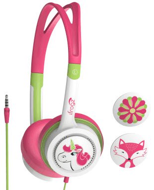 IFrogz Little Rockerz Unicorn Pink & Green Headphones for Kids [P/N:IFLTRC-PE0]