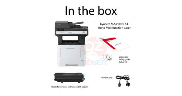 Kyocera Ecosys Ma4500Fx A4 Mono Laser Multifunction Printer - Print/Copy/Scan(45Ppm) [110C123Au0]