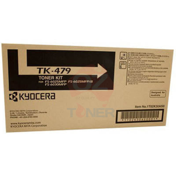 Kyocera Genuine Tk-479 Black Toner For Fs6525Mfp/Fs6530Mfp/Fs6025Mfp 15K [Tk479K] Cartridge -