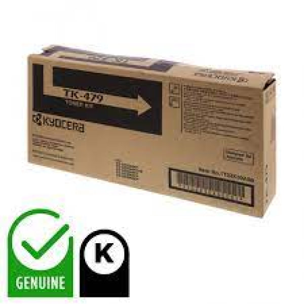 Kyocera Genuine Tk-479 Black Toner For Fs6525Mfp/Fs6530Mfp/Fs6025Mfp 15K [Tk479K] Cartridge -