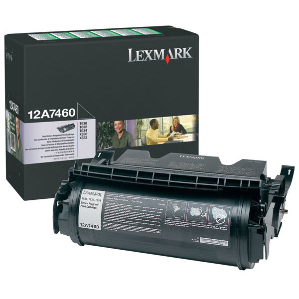 Lexmark Genuine 12A7460 Return Program Print Cartridge for T630/T632