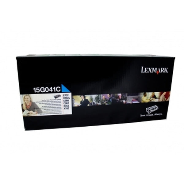 Lexmark Genuine 15G041C CYAN Return Program Print Cartridge for C752