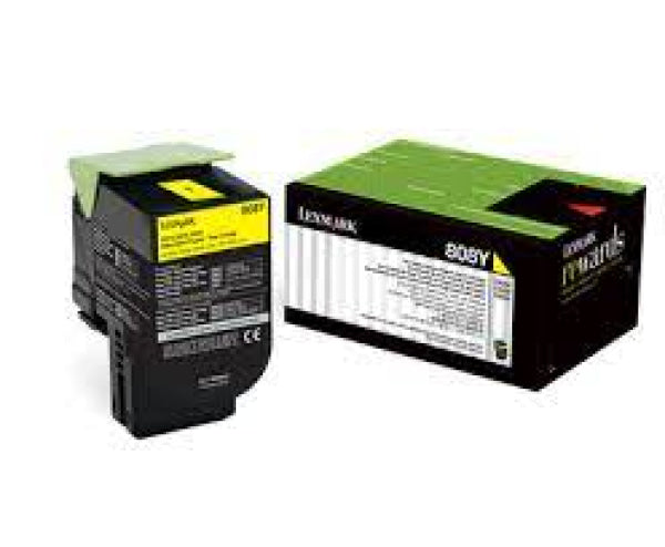 Lexmark Genuine 80C8Sy0 Yellow Toner Cartridge Cx310Dn/Cx410De/Cx510De (2K) 808Sy -