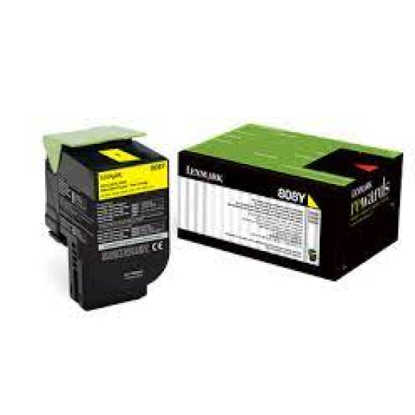 Genuine Lexmark 808SY Yellow Toner Cartridge for CX310dn CX410de CX510de 80C8SY0