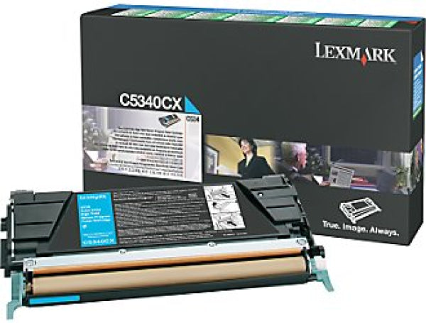 Lexmark Genuine C5340CX Cyan Return Program Toner Yield 7000 Pages For C534 C5340CX