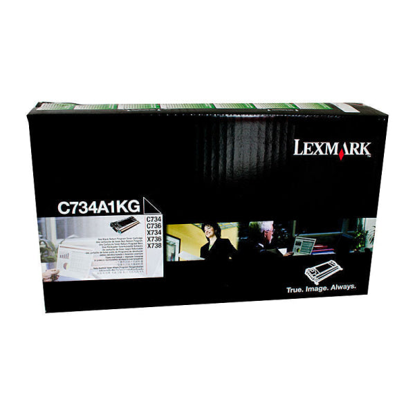 Lexmark Genuine C734A1KG BLACK Toner Cartridge for C734 X734DE X736DE X738DTE 8K