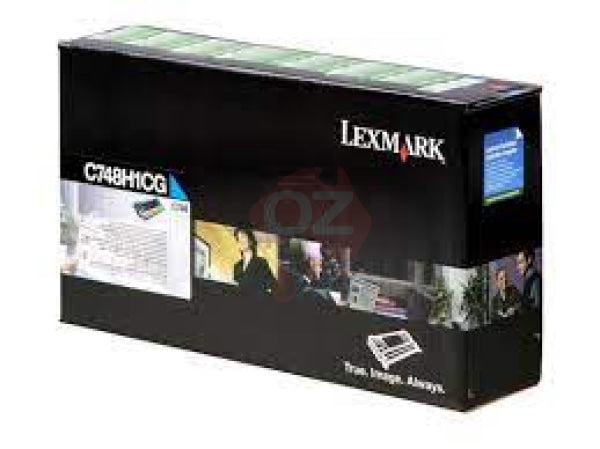 Lexmark Genuine C748H1Cg Cyan Hy Return Program Toner Cartridge For C748De (10K) -