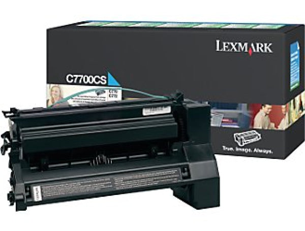 Lexmark Genuine C7700CS Cyan Toner Prebate Yield 6000 Pages For C772 C7700CS