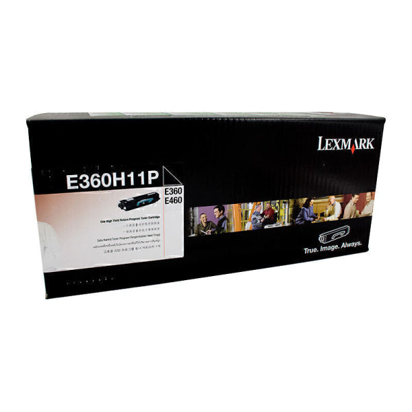 Lexmark Genuine E360H11P Black Toner for  E360D/E360DN/E460DN/E460DW (9K Yield)