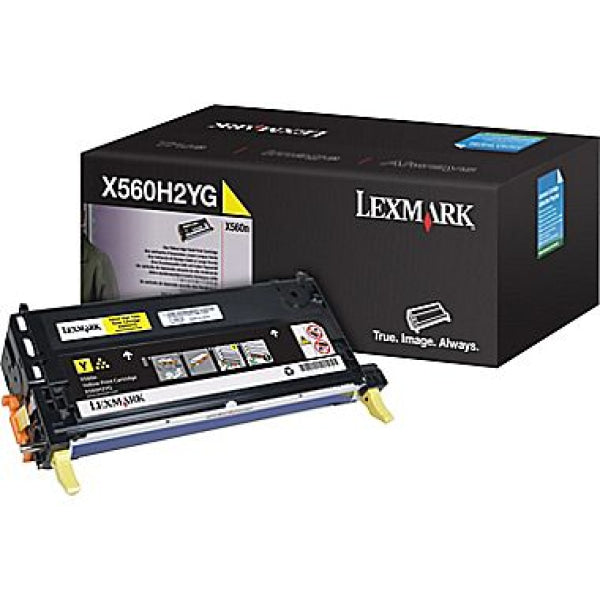 Lexmark Genuine X560H2YG Yellow Toner Yield 10000 Pages For X560 X560H2YG