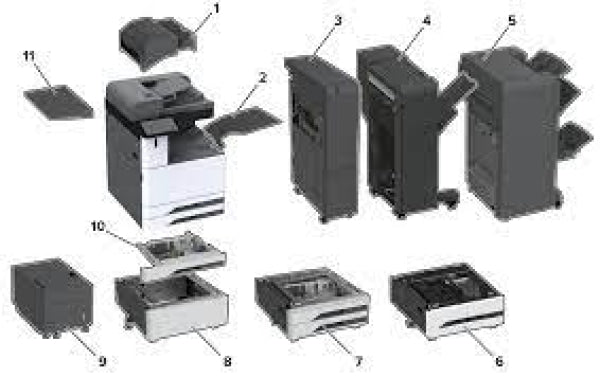 Lexmark Working Shelf (Optional Work Surface) For Cx944/Cx942/Cx943 Printers [32D0809] Printer