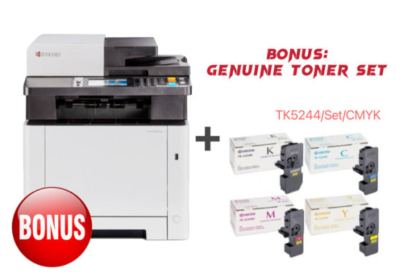 *March Special!* Kyocera Ecosys M5526Cdn/A 3-In-1 A4 Color Laser Mfp Printer + Bonus: Tk-5244 Toner