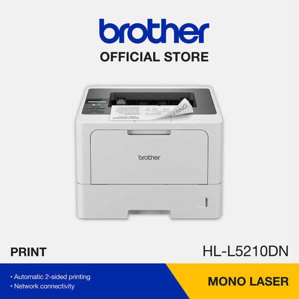 *New!* Brother Hl-L5210Dn High Speed Mono Laser Network Printer + Duplexer 48Ppm Tn3605 Printer