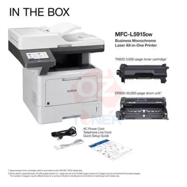 *New!* Brother Mfc-L5915Dw Wireless Mono Laser Multifunction Printer + Duplex + Fax + Airprint