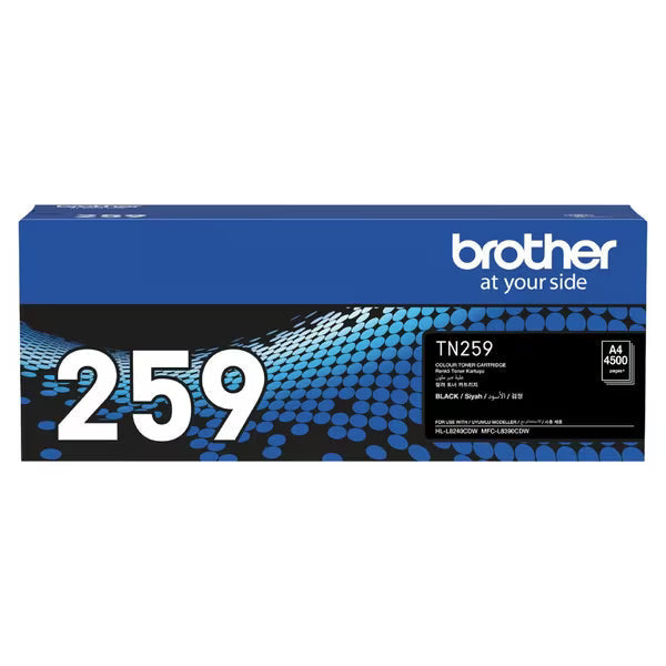 *New!* Brother Tn-259Bk High Yield Black Toner Cartridge For Hl-L8240Cdw Mfc-L8390Cdw (4.5K) -