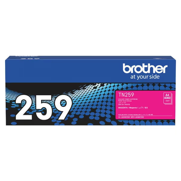 *New!* Brother Tn-259M High Yield Magenta Toner Cartridge For Hl-L8240Cdw Mfc-L8390Cdw (4K) -