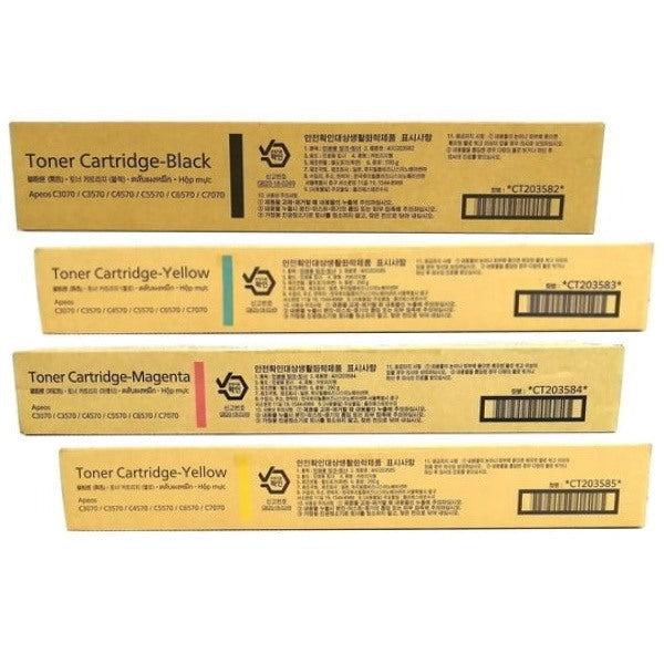 *New!* Fujifilm Ct203875/Ct203876/Ct203877/Ct203878 C/M/Y/K Toner Set For Apeos C5570 Cartridge -