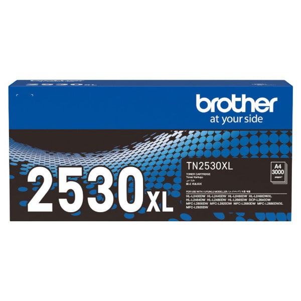 *New!* Genuine Brother Tn2530Xl High Yield Black Toner Hl-L2445Dw L2460Dw L2464Dw Mfc-L2880Dw (3K)