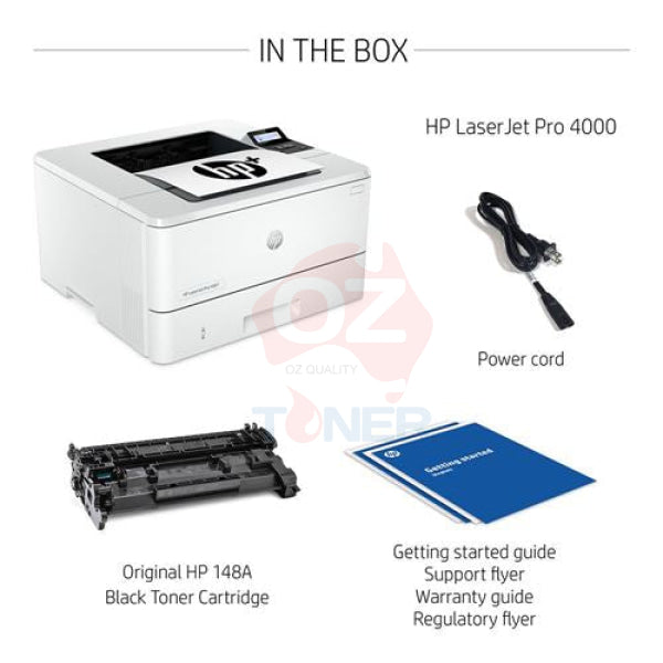 *New Arrival* Hp Laserjet Pro 4001Dn A4 Mono Laser Printer+Duplexer 40Ppm [2Z600F] Printer Single