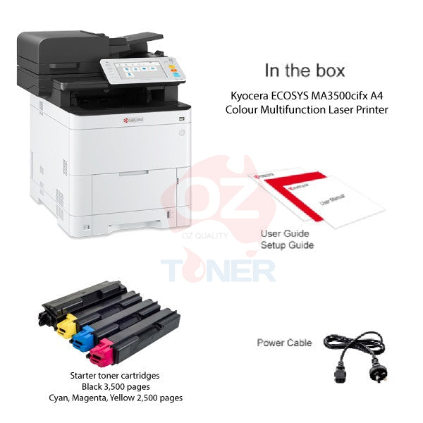 *New* Kyocera Ecosys Ma3500Cifx A4 Colour Laser Mfp Printer + Fax 35Ppm [1102Z33Au0] Printer Multi