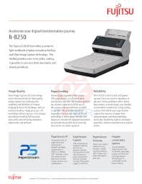 *New!* Fujitsu Fi-8250 A4 Flatbed Duplex Image Scanner Usb 3.2/50Ppm+Wty (Rrp$2 548.70)