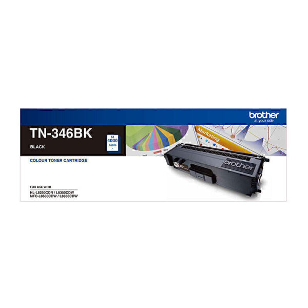 Brother TN346 Black Toner Cart TN-346BK