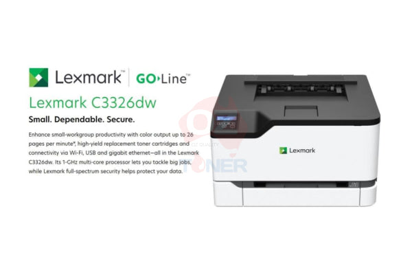 Lexmark C3326Dw A4 Compact Color Laser Single Function Workgroup Printer 24Ppm P/n:40N9215 Colour